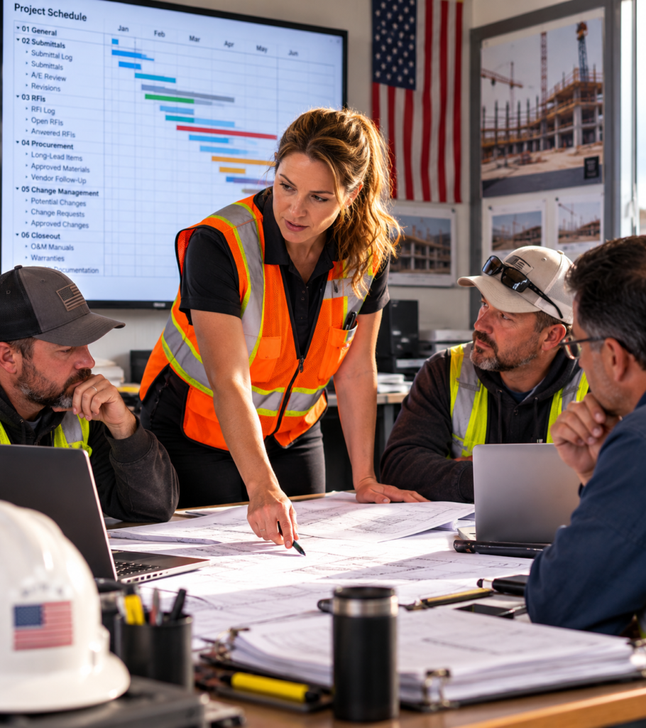 HOME 7 Construction Team Blueprint Meeting